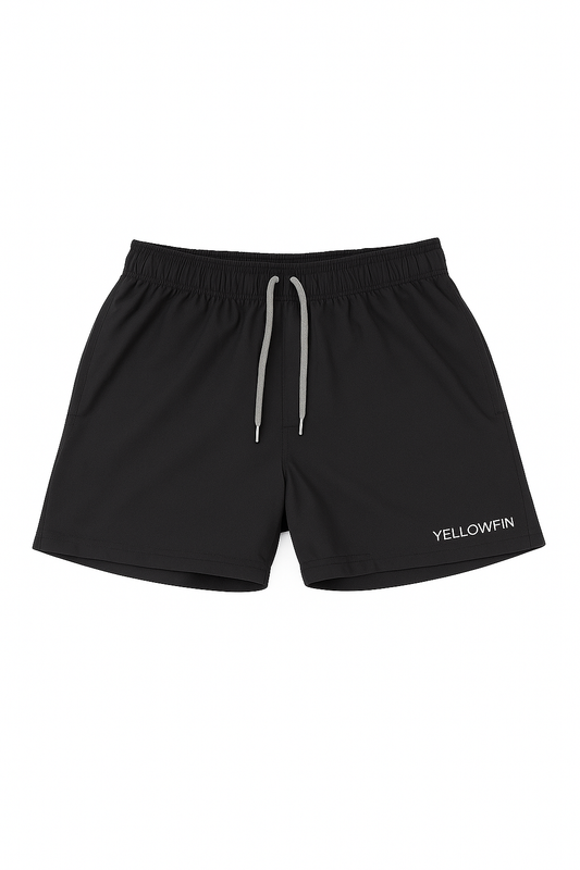 Short Yellowfin Liso com Elástico Preto