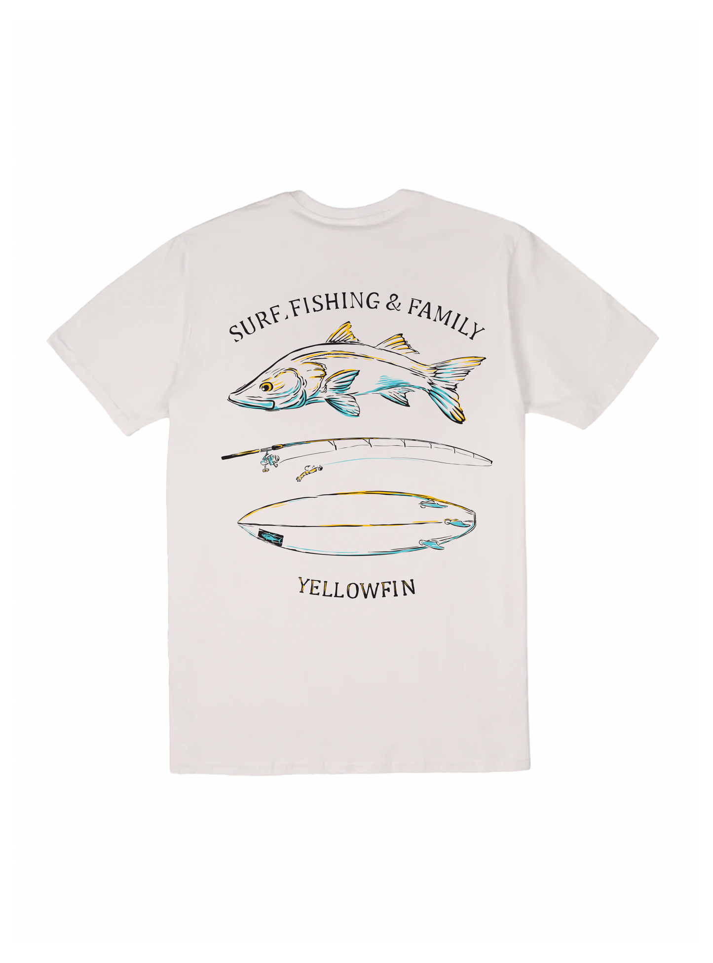Camisa Yellowfin Surf Fishing Family kids