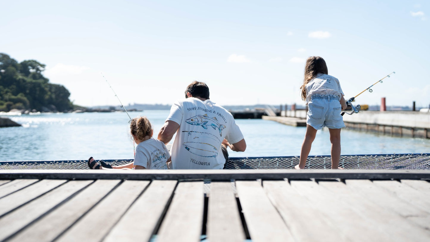 Camisa Yellowfin Surf Fishing Family