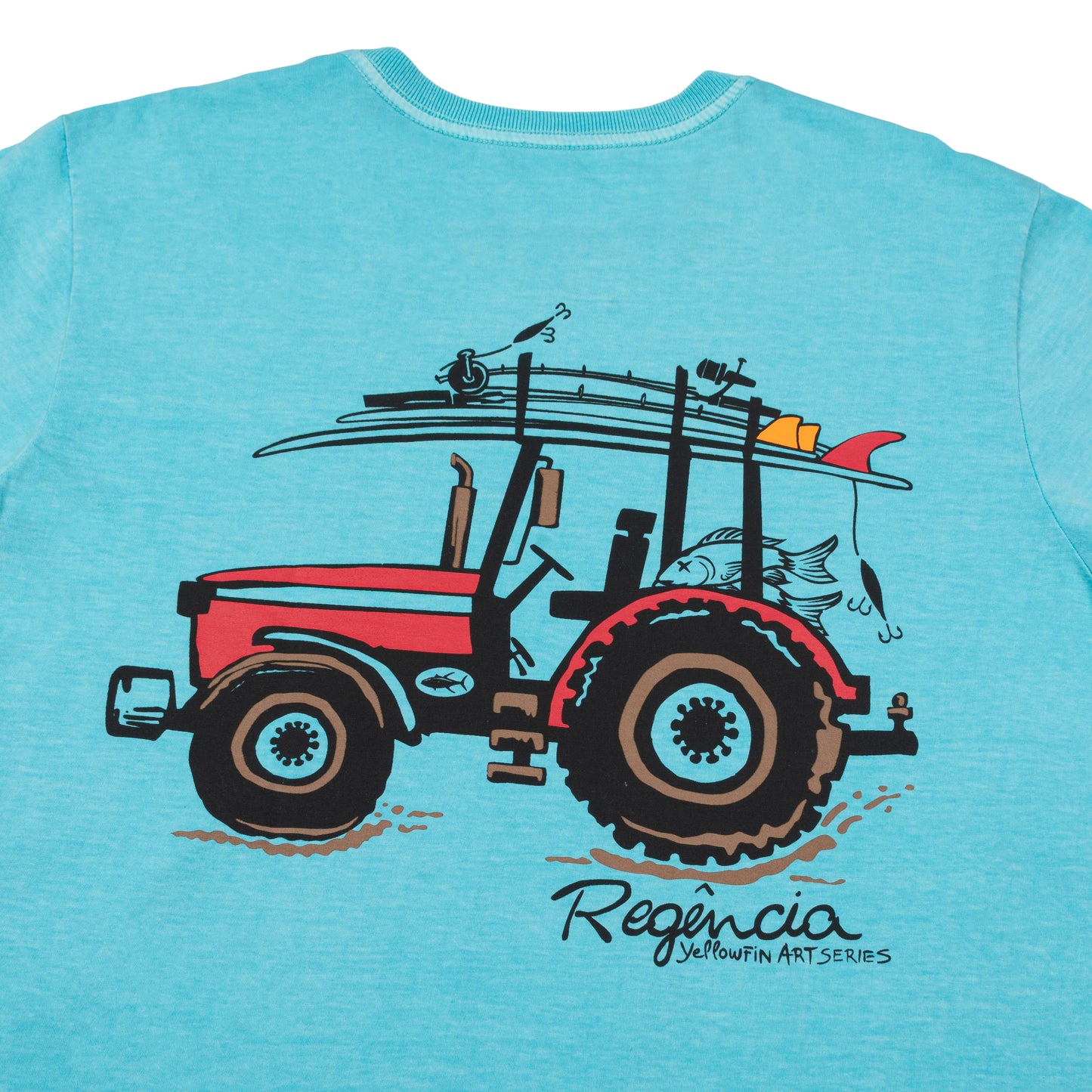 Camisa Yellowfin Regência Tractor Azul Claro
