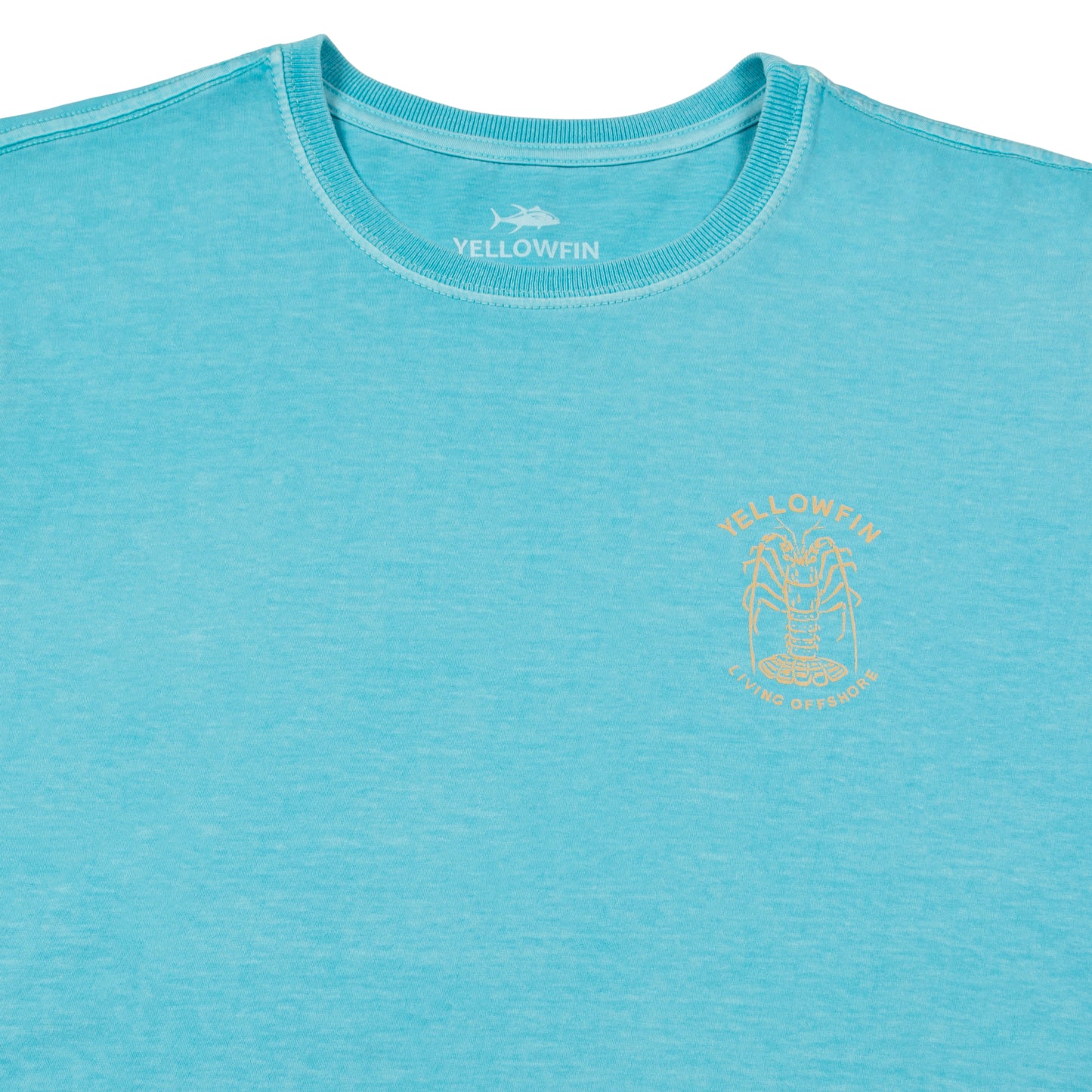 Camisa Yellowfin Lobster Living  Offshore Azul Claro