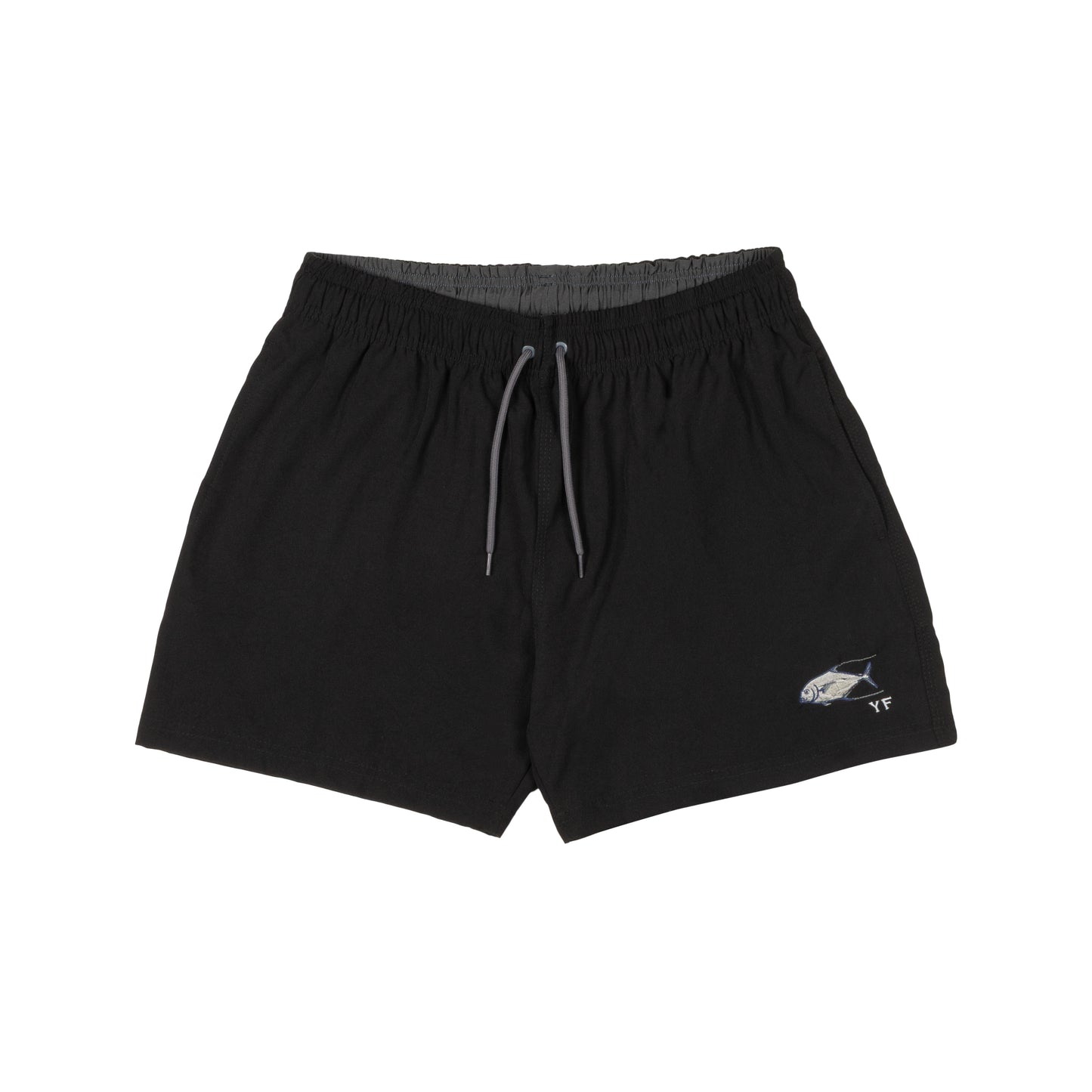 Short Yellowfin Liso com Elástico Aracanguira Preto