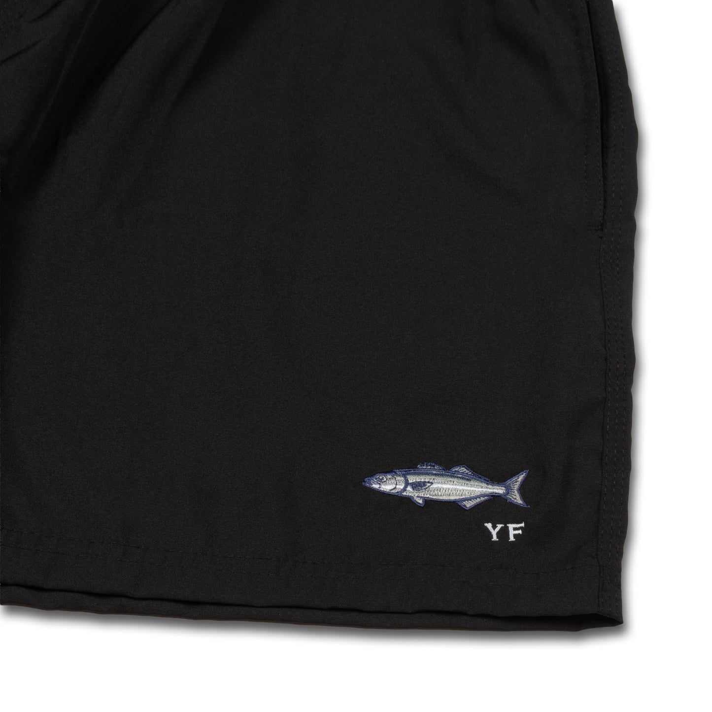 Short Yellowfin Liso com Elástico Anchova Preto